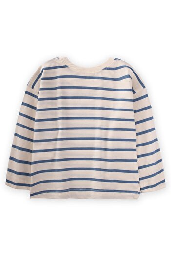 Cigit Tricou sezonier cu dungi albastru indigo 1-10 ani