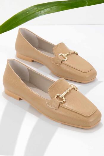Bambi Camel Damen Loafer Schuhe K 01641165409