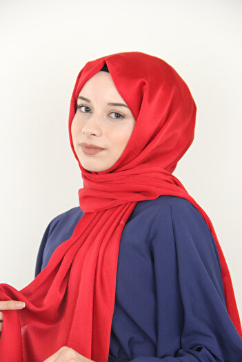 Berussa Berussa Jacquard Red Janjan Shawl