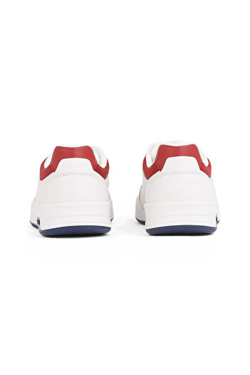 Tommy Hilfiger Jeans Cupsole Leather Erkek Beyaz Spor Ayakkabı