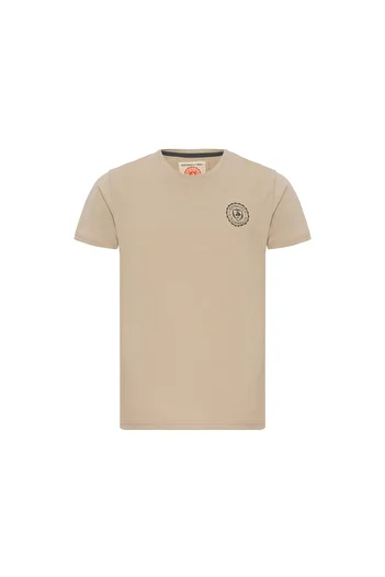 ROUTEFIELD Ανδρικό καφέ μπλουζάκι Timothy ΑΝΔΡΙΚΟ T-SHIRT RFTIMOTHY22
