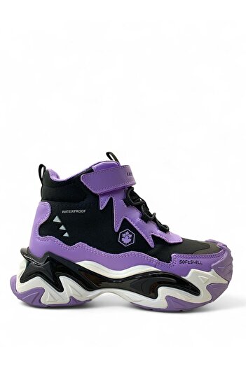 lumberjack Sugar Hi Girl's Black/Lilac Waterproof Boots