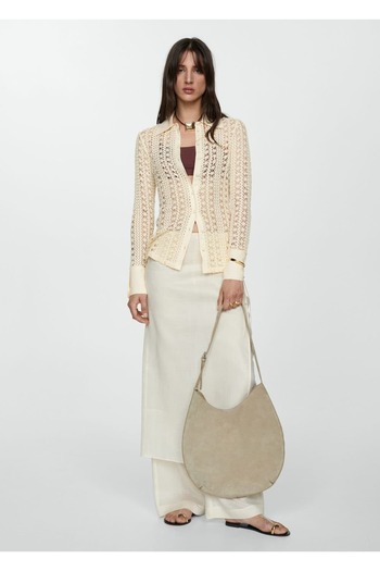 MANGO Woman Crochet Shirt