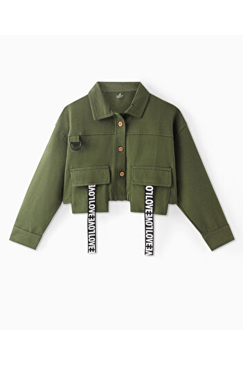 Ollington St. Ollington St. - 100% Cotton Full Sleeves Jacket & Cargo Pant With Inner Top - Olive & Black