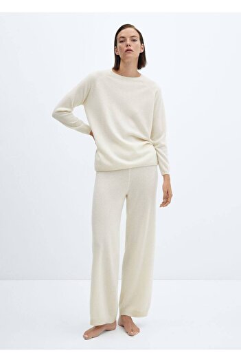 MANGO Woman Pullover mit rundem Kragen, 100 % Kaschmir