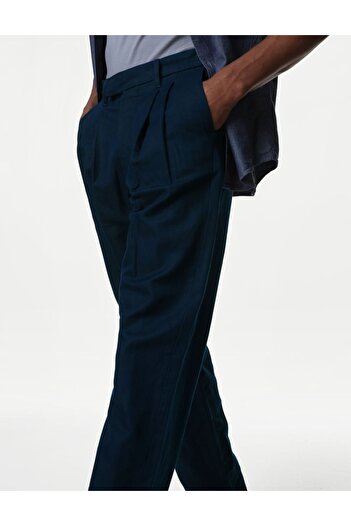 Marks & Spencer Tapered Fit Keten Pantolon