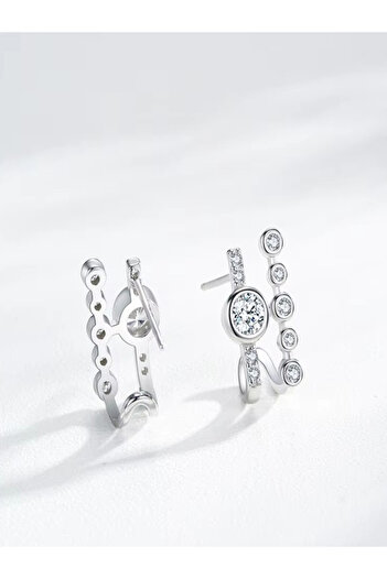 Brezza Lusso Jewelry Timeless Series Stellar Elegance Kadın Gümüş Küpe