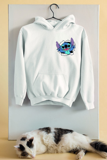 ADABEBEK Unisex Lilo Cartoon Character Printed Oversize Sweatshirt 20463