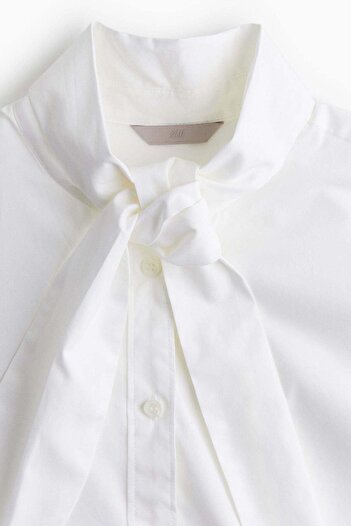 H&M Tie-neck blouse
