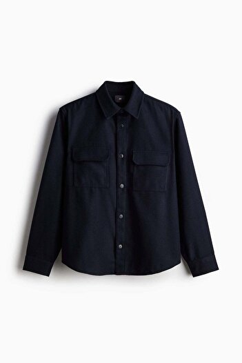 H&M Regular Fit Felted overshirt