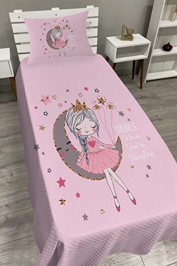 dekomingo Pink Moon Princess Baby and Child Base Pique Set