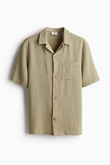 H&M Regular Fit Textured resort shirt