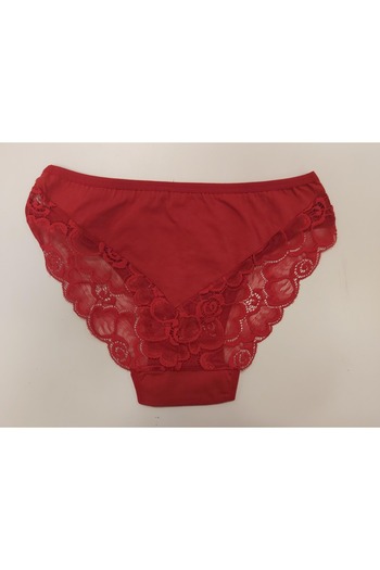 ZAYA Women's Red Lace Hipster Cut Panties 2-Piece