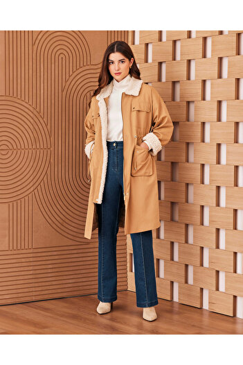 SEÇİL Comfortable Zipper and Pocket Parka