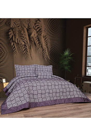 Bonne Maison Anastasia Plum 4 Piece Embroidered Bedspread Set