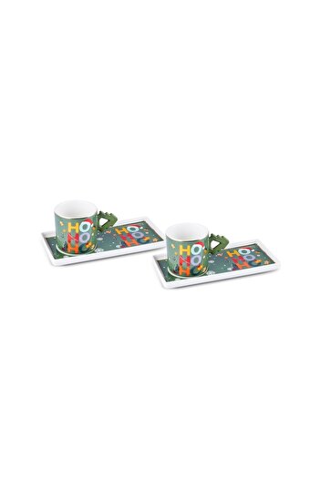 Karaca New Year Yılbaşı Hoho 2 Kişilik Kahve Fincanı 100 ml