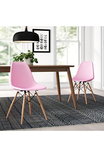 Taimi 2-Pieces Set Plastic Chairs Pink 70x40x40 cm Each