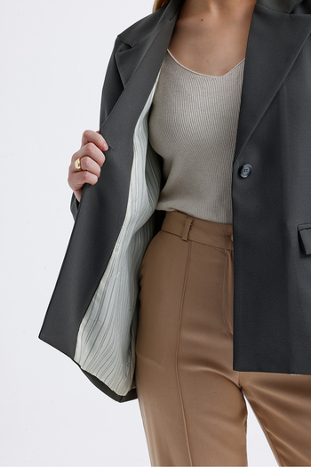 Parille Oversize Lining Striped Jacket