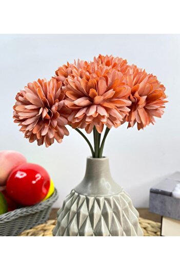 Nettenevime Artificial Flower Chrysanthemum Snowball Rose Dried 7 Separate Single Branch Bunch