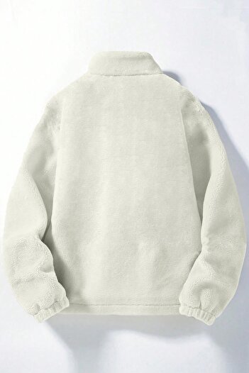 GHASSY CO. Ghassy Co. Erkek Alaska Regular Peluş Sherpa Kışlık  Tam Fermuarlı Polar Sweatshirt