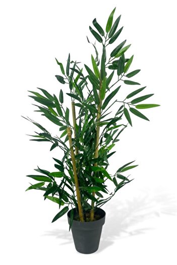 Nettenevime Yapay Ağaç Bambu Ağacı 3 Gövdeli 90*40cm Siyah Saksılı
