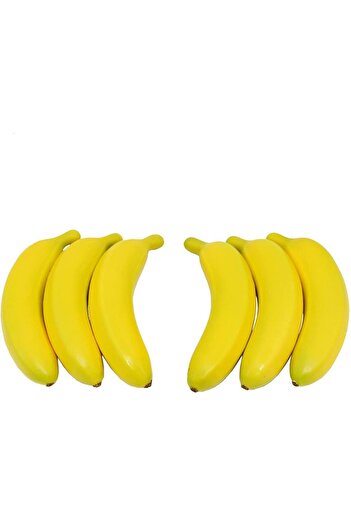 Nettenevime Artificial Banana 6 Pack Extreme Natural 1St Quality Artificial Fruit