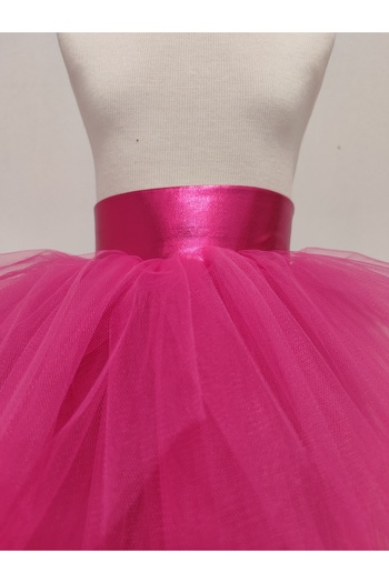 Shecco Babba Long Sleeve Crop Tutu Skirt Set, School Event Clothing - 1-10 Years - Fuchsia
