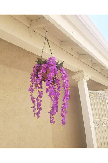 Nettenevime Yapay Çiçek Sarkan 3 Dallı Akasya 90cm Lila