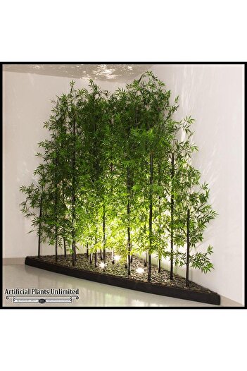 Nettenevime Yapay Bambu Sopası 12 Yapraklı 150cm Yapay Çiçek Bambu Duvarı