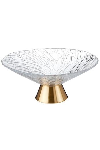Dania A glass serving dish with a base for nuts, fruits, and all other servings