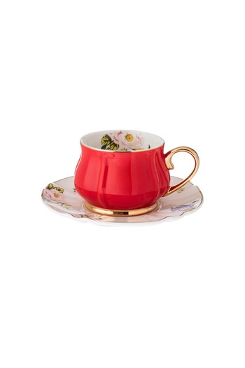 Dania Set of 2 tea cups and saucers, 200 ml capacity