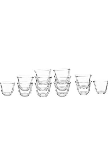 Luminarc Set of 12 Saudi coffee cups transparent glass