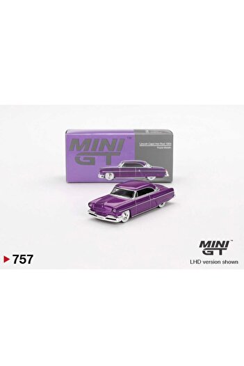 mini gt 1/64 Lincoln Capri Hot Rod 1954 Purple Metallic Mgt00757