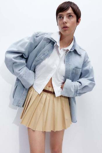 H&M Pleated mini skirt