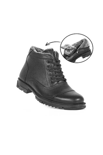 Ayakkabı Ülkesi Ανδρικές μπότες από γνήσιο δέρμα Thermo Sole Water Resistant