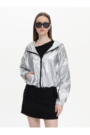 Ltb Metal Hooded White Jacket