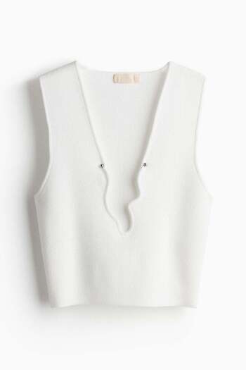H&M Asymmetric-neck vest top