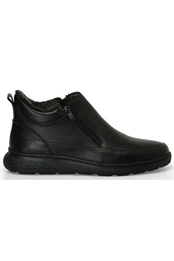 Polaris 5 Point 107533 Genuine Leather Orthopedic Sole Men's Boots Black