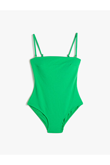 Koton Basic Swimsuit with Removable Thin Straps