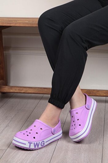 İncim Γυναικείες παντόφλες & σανδάλια Lilac Orthopedic Comfort Nurse Doctor Cook