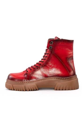 Gusse Bernadette Women's Genuine Patent Leather Boots 1029-3