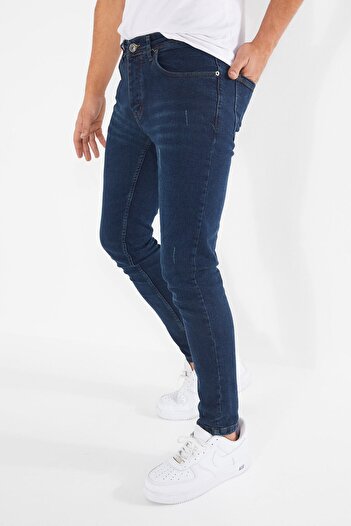 Dr Dnm Remix Blugi pentru bărbați din lycra verde slim fit - pantaloni din denim cu tonuri și unghii