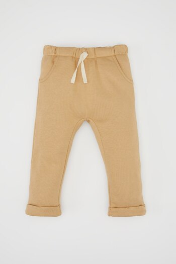 DeFacto Printed Crew Neck Sweatshirt and Rubber Waist for Baby Boy D6026A524Wn