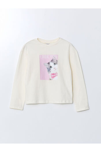 LC Waikiki Girl's Crew Neck T-Shirt - W4L236Z4