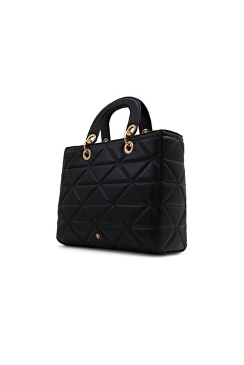 Call it Spring Women's Black Top Handle Bag With Single Compartment