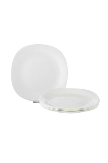 Dania Arcopal Flat Plate 6 Pieces Plain White 26 cm