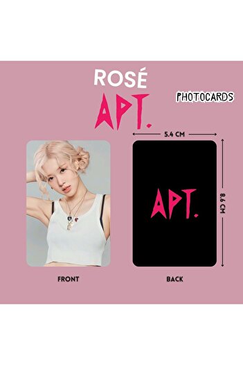 Kpop Dünyasi Blackpink Rose''Apt'' Photocards Set