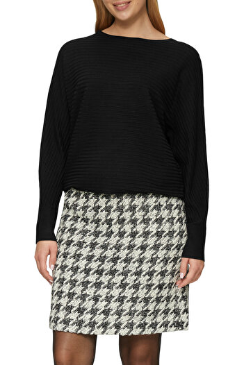s.Oliver Πλεκτό pullover, crew-neck, κατασκευασμένο με στριφώματα