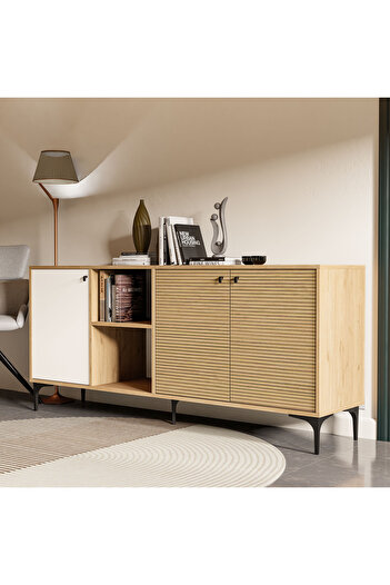 Mezza 1686 Vision Modern Konsol 180 Cm Sepet - Yunus - Beyaz
