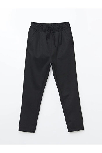 LC Waikiki Lcw Kids Black Boys' Trousers with Elastic Waist